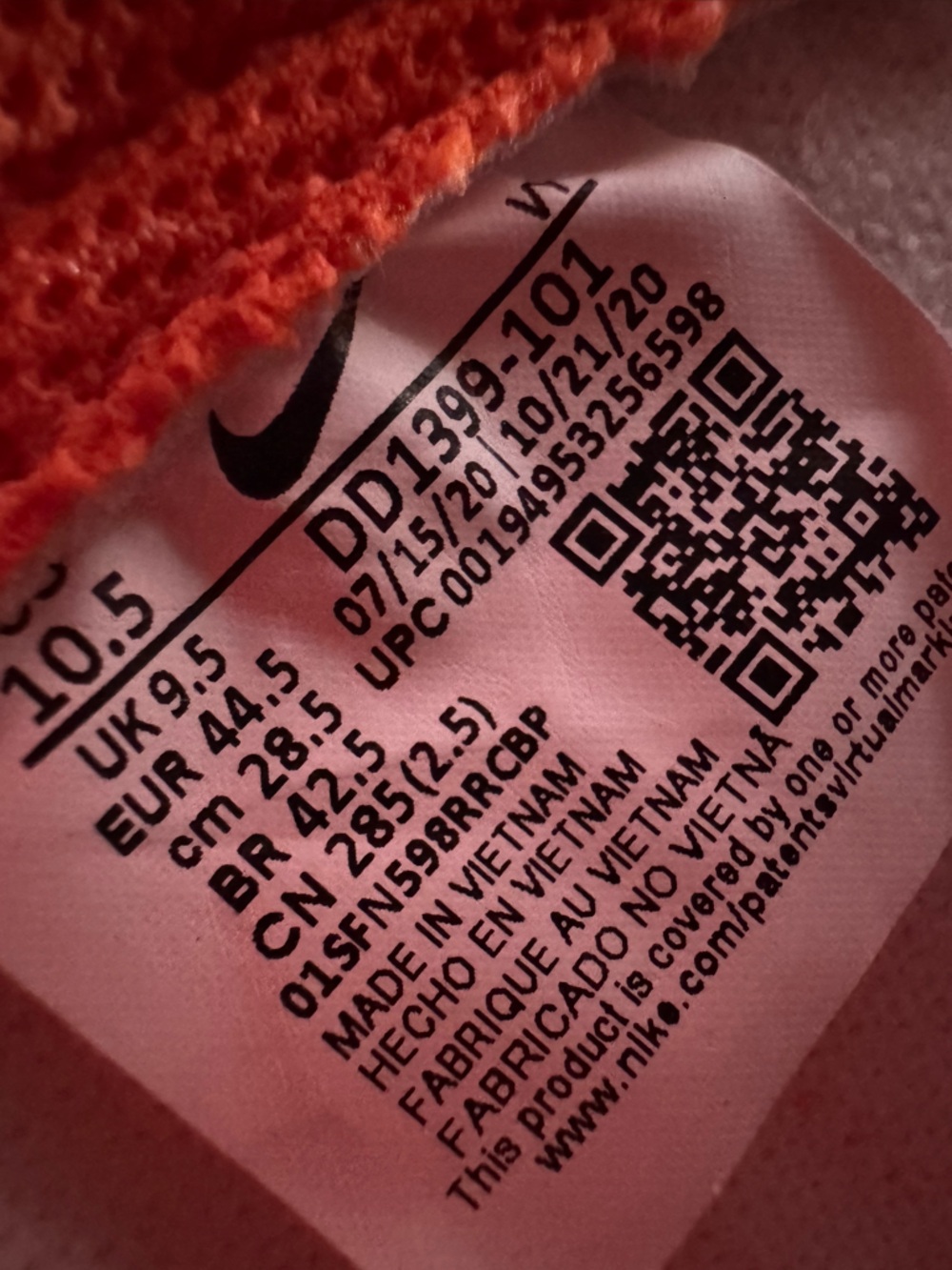 Nike Dunk Low Syracuse Orange Blaze DD1399-101 Men’s 10.5🔥 worn twice - Picture 10 of 16